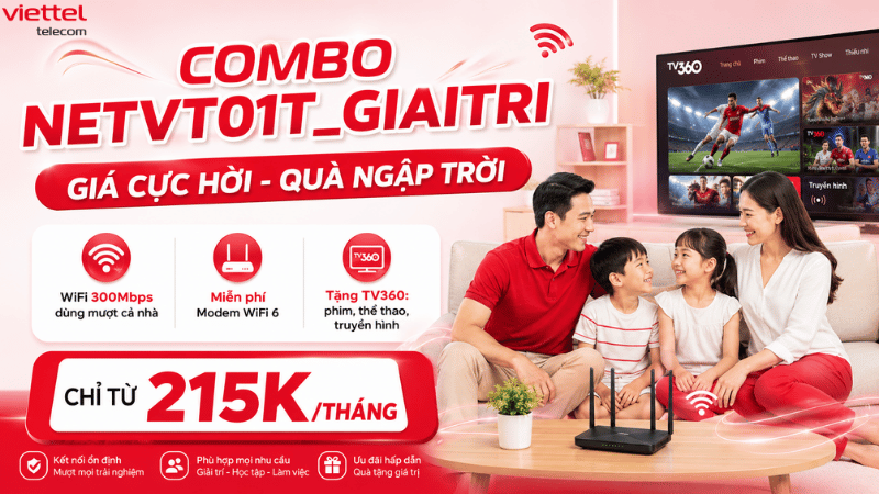 Combo NETVT01T_GIAITRI Viettel