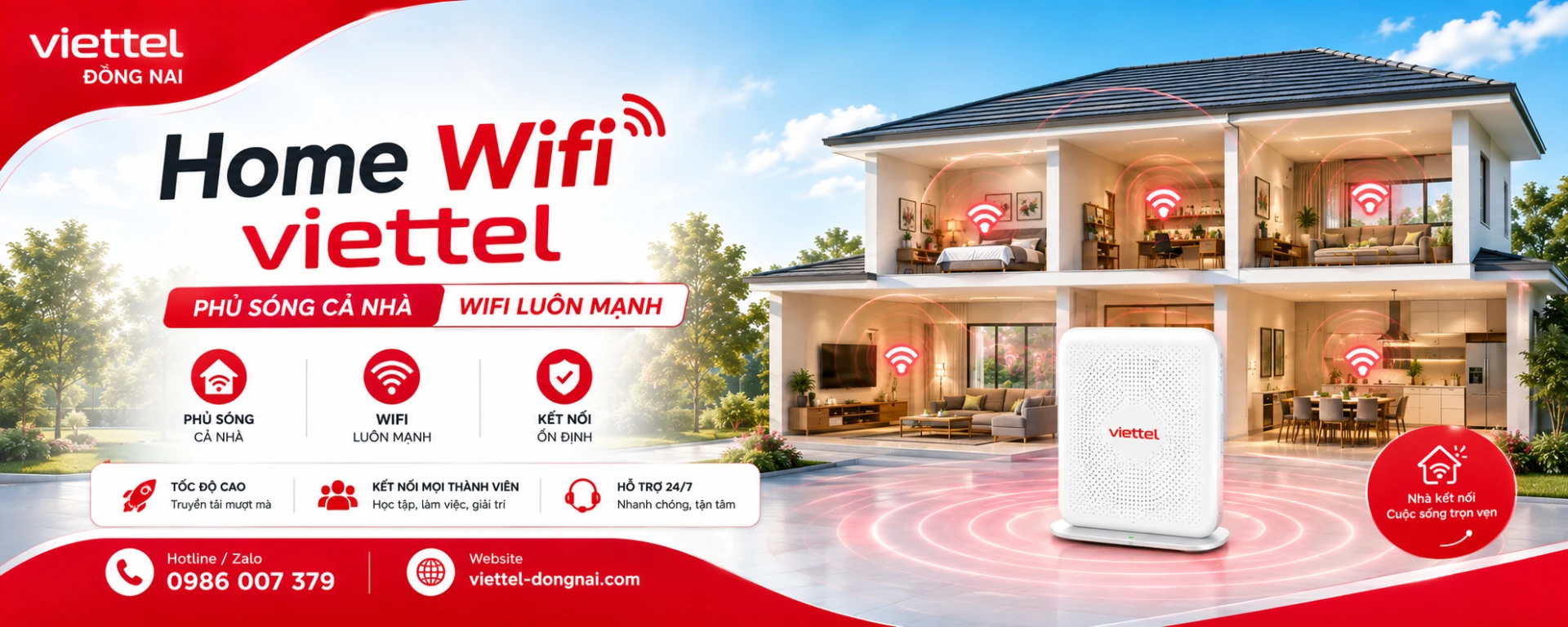 Lắp đặt mạng wifi Viettel Đồng Nai
