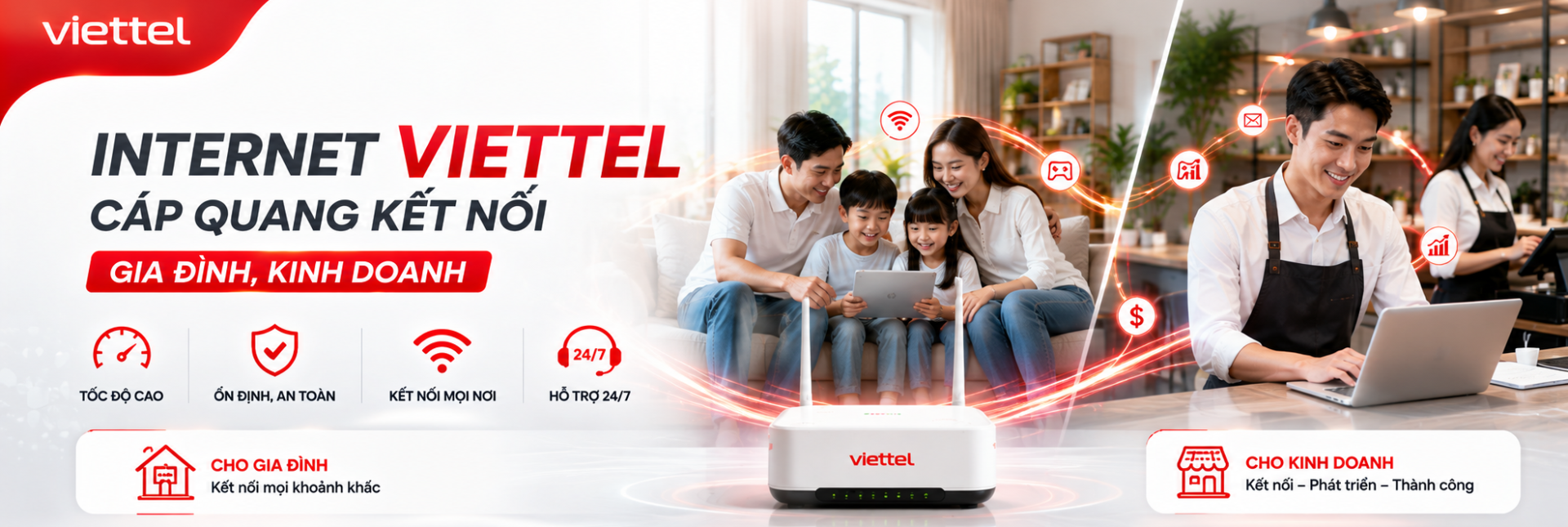 Lắp đặt mạng wifi Viettel Biên Hòa
