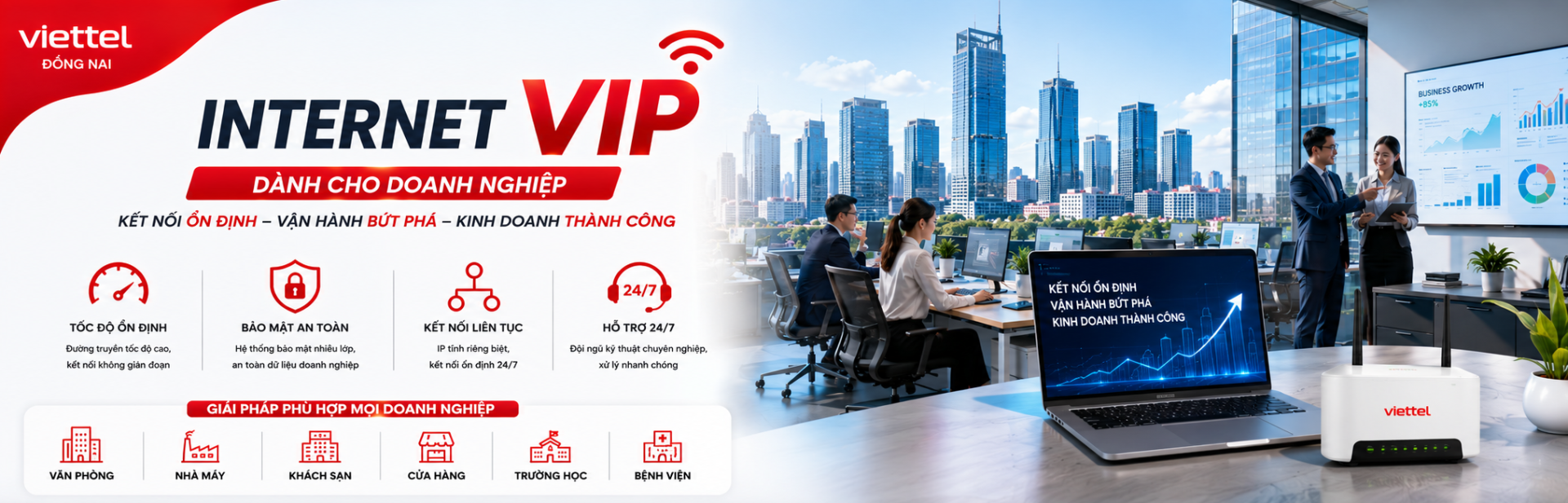 Lắp Wifi Viettel Long Khánh – TP Đồng Nai / Giá Rẻ - Tốc Độ Cao