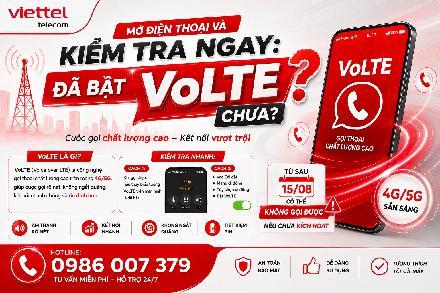 Mở Điện Thoại Và Kiểm Tra Ngay: Đã Bật VoLTE Chưa?